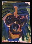 painting of a Bonobo