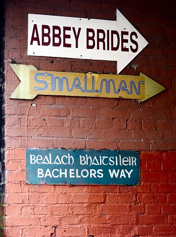 Bachelors Way street sign in Dublin 