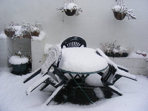 Dublin 2010, The patio, Snow