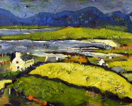 painting of a coastal scene on the west coast of Ireland