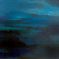 Painting of mist at night